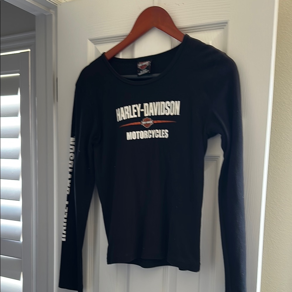 Harley-Davidson Black and Orange T-Shirt